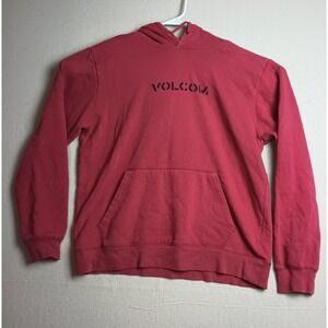 Volcom‎ Hoodie Pullover Sweatshirt Casual Comfy Everyday Wear Large Red Skater R